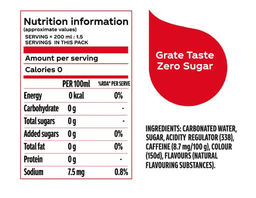 Coca-Cola Zero Sugar Soft Drink Can thumbnail 3